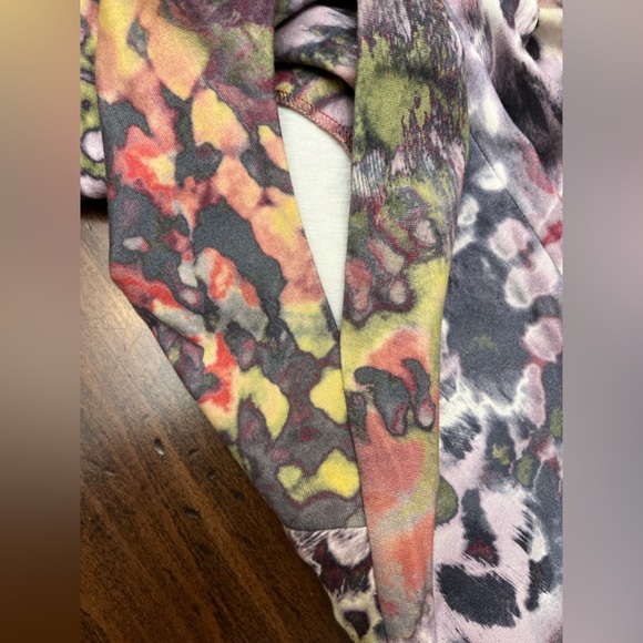 Escada Watercolor Dress Size 36 US 6 Colorful Designer Business Knit Summer EUC - Picture 9 of 16